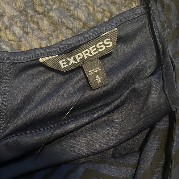 Express zebra peplum top - Picture 2 of 2